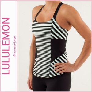 Lululemon Work It Out Tank - Mint Green & Black